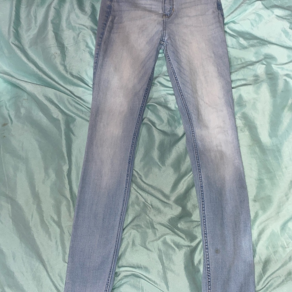 Hollister Light Blue High-Rise Super Skinny